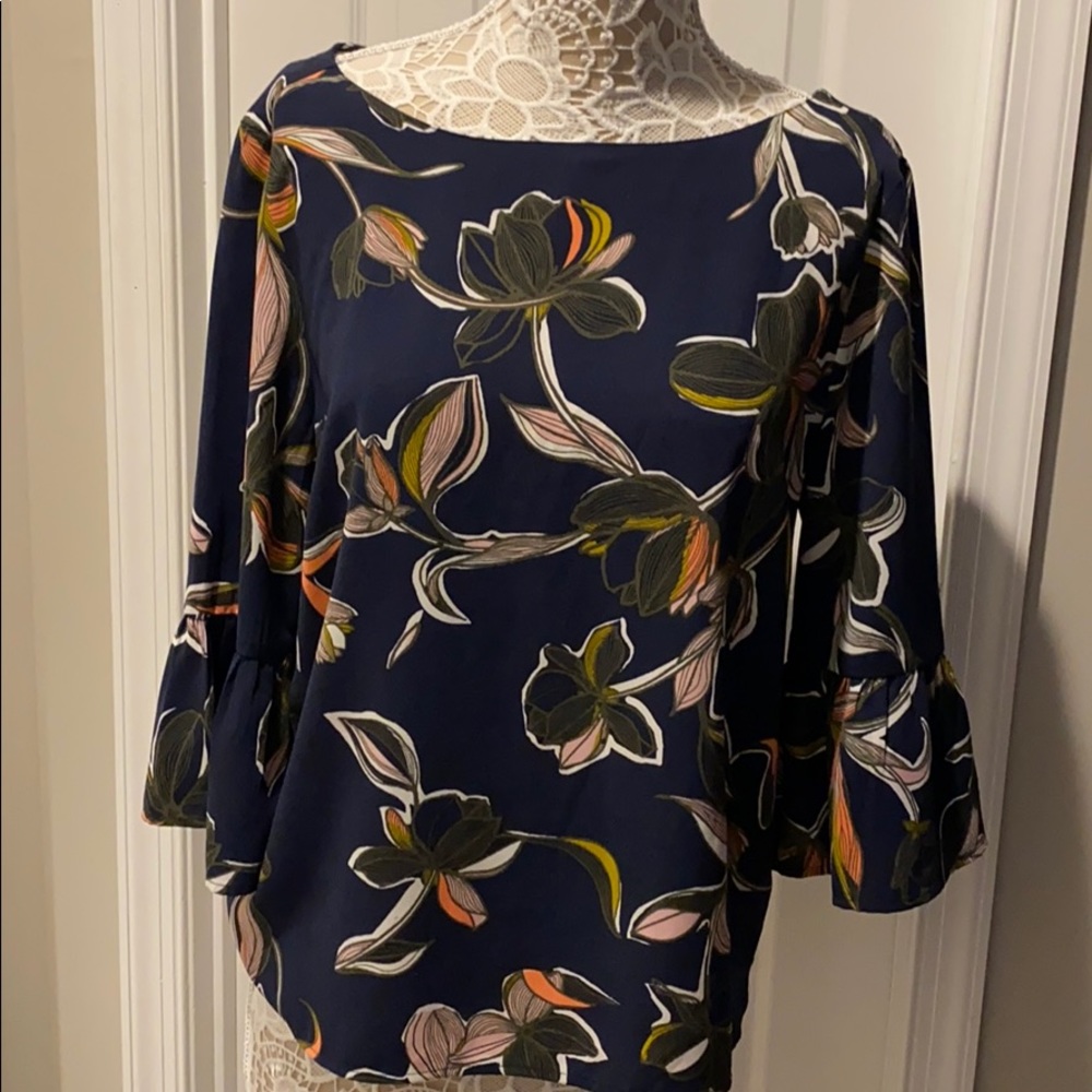 Halogen Women’s Floral Ruffle Blouse